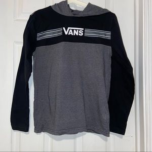 NWOT Vans long sleeve hoodie t shirt. Boys L